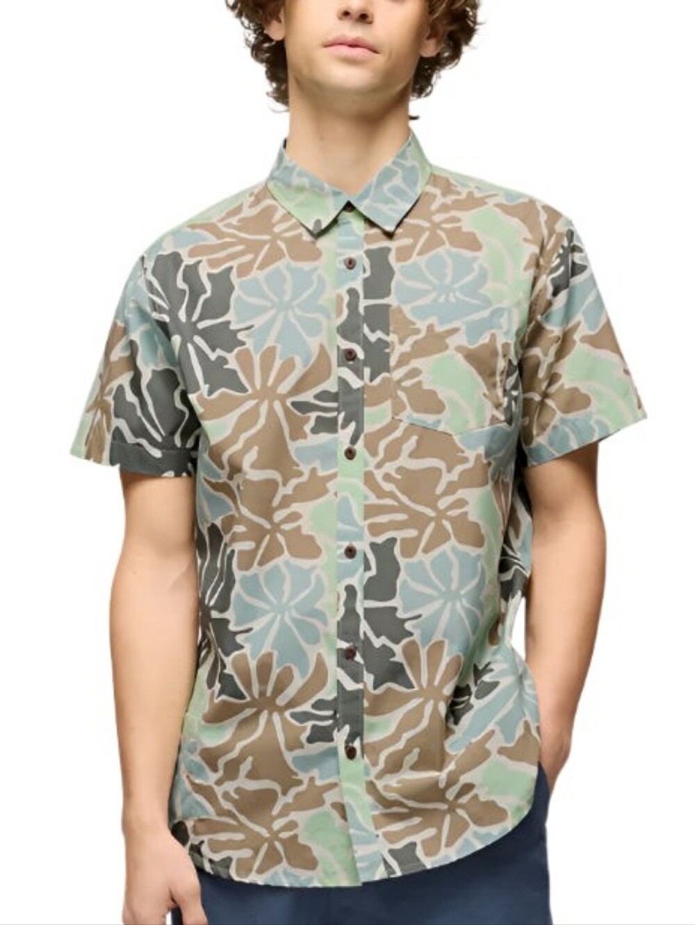 NWT Prana Stimmersee Shirt In Canvas Boogie Bllom Print XL